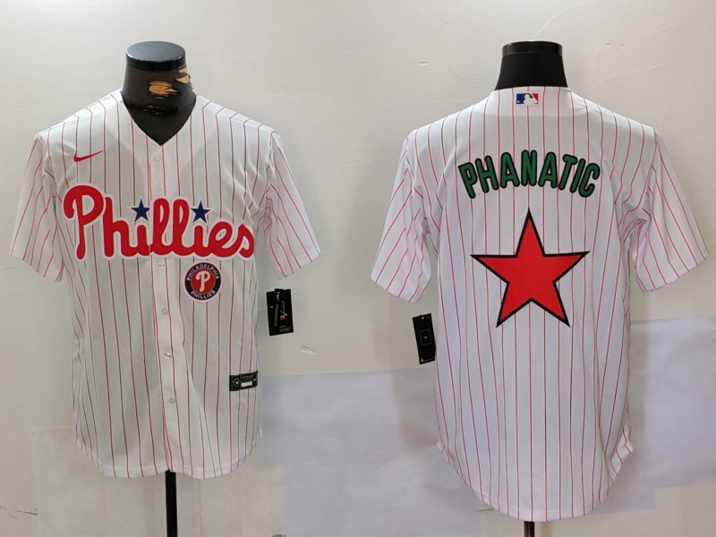 Men Philadelphia Phillies Blank White stripe Game 2024 Nike MLB Jersey style 9121->indianapolis colts->NFL Jersey